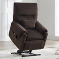 thumbnail image 1 of CHITA Power Lift Recliner for Adults, Lift Chairs with Heat & Massage for Elderly with Lumbar Support Side Pocket & USB Charge Port for Living Room Bedroom, Fabric, Dark Brown, 1 of 17