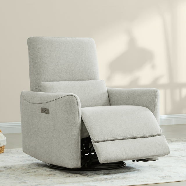 CHITA Power Recliner Swivel Glider Rocker Nursery Chair with USB for