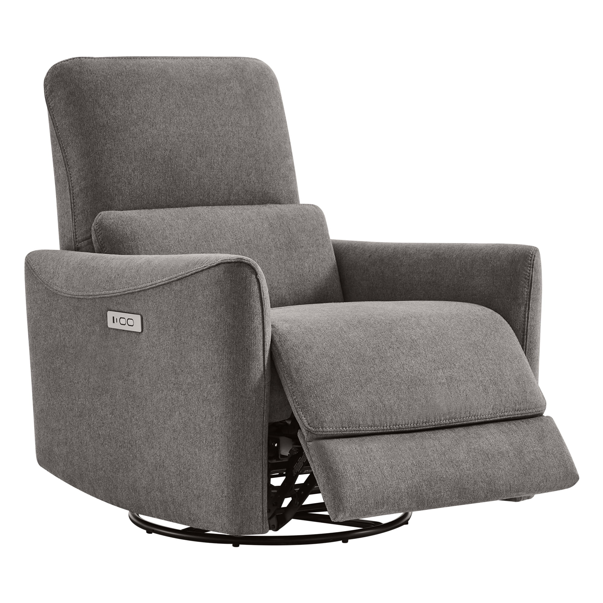 CHITA Power Recliner Swivel Glider Rocker Nursery Chair with USB for Living Room, Fabric in ...