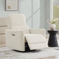 thumbnail image 1 of CHITA Power Recliner Swivel Glider Rocker Nursery Chair with USB for Living Room, Fabric in Linen, 1 of 17