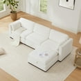 thumbnail image 1 of CHITA Sectional Couches Modular Sofa for Living Room, 4PC in Cream White, 1 of 8