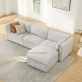 thumbnail image 1 of CHITA Sectional Couches Modular Sofa for Living Room, 4PC in Light Gray, 1 of 9