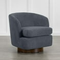 thumbnail image 1 of CHITA Swivel Accent Chair Armchair for Living Room, Fabric in Dark Gray, 1 of 11