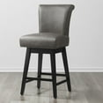 thumbnail image 1 of CHITA Swivel Counter Height Bar Stools with Fabric,26 inch, Faux Leather in Slate, 1 of 7