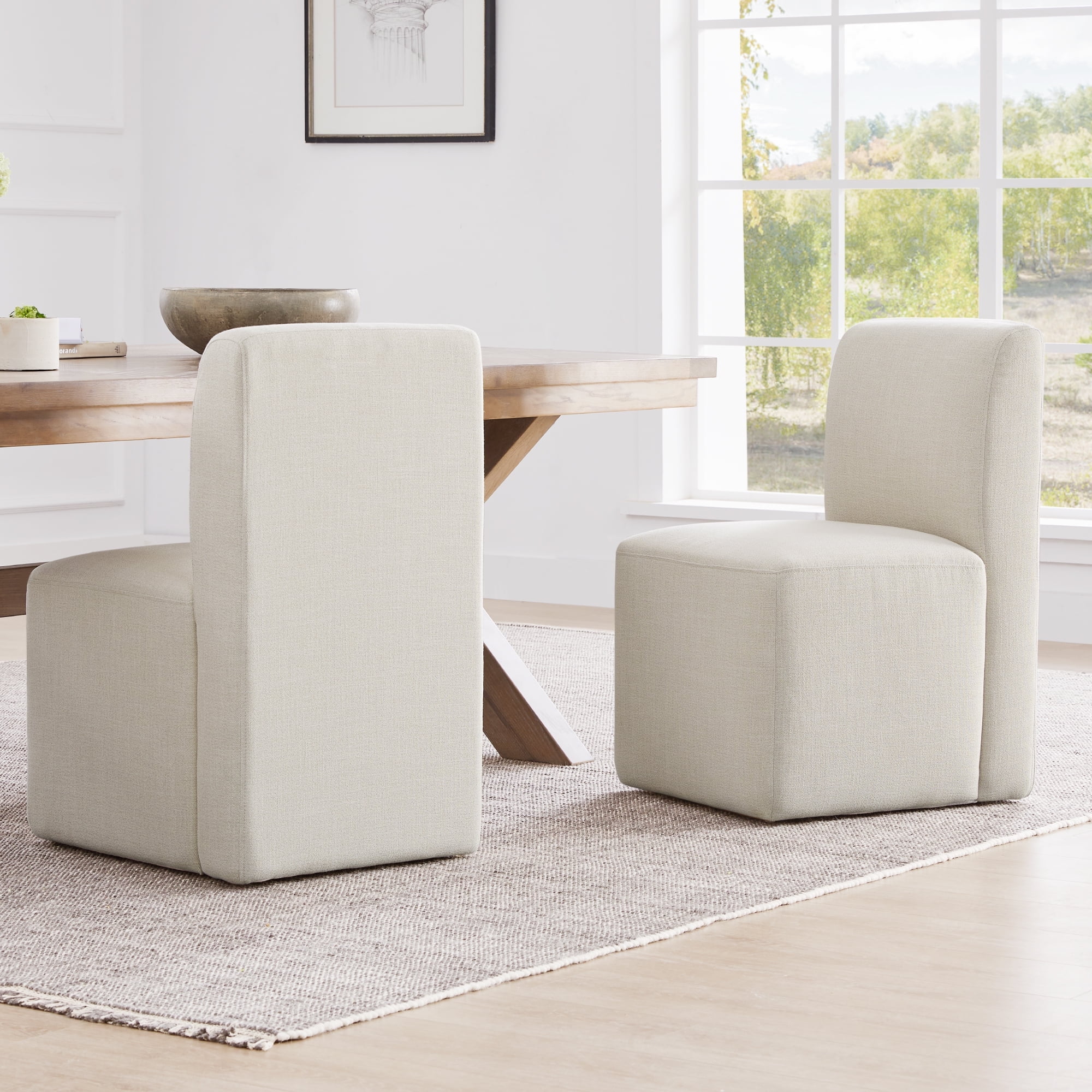 Dinette chairs with rollers new arrivals