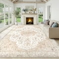 thumbnail image 1 of CHITOOMA 10'x14' Area Rugs for Living Room, Boho Machine Washable Stain Resistant Non-Shed Carpet, Floral Area Rug with Non-Slip Backing for Bedroom, Dining Room, Dorm, Office, 1 of 9