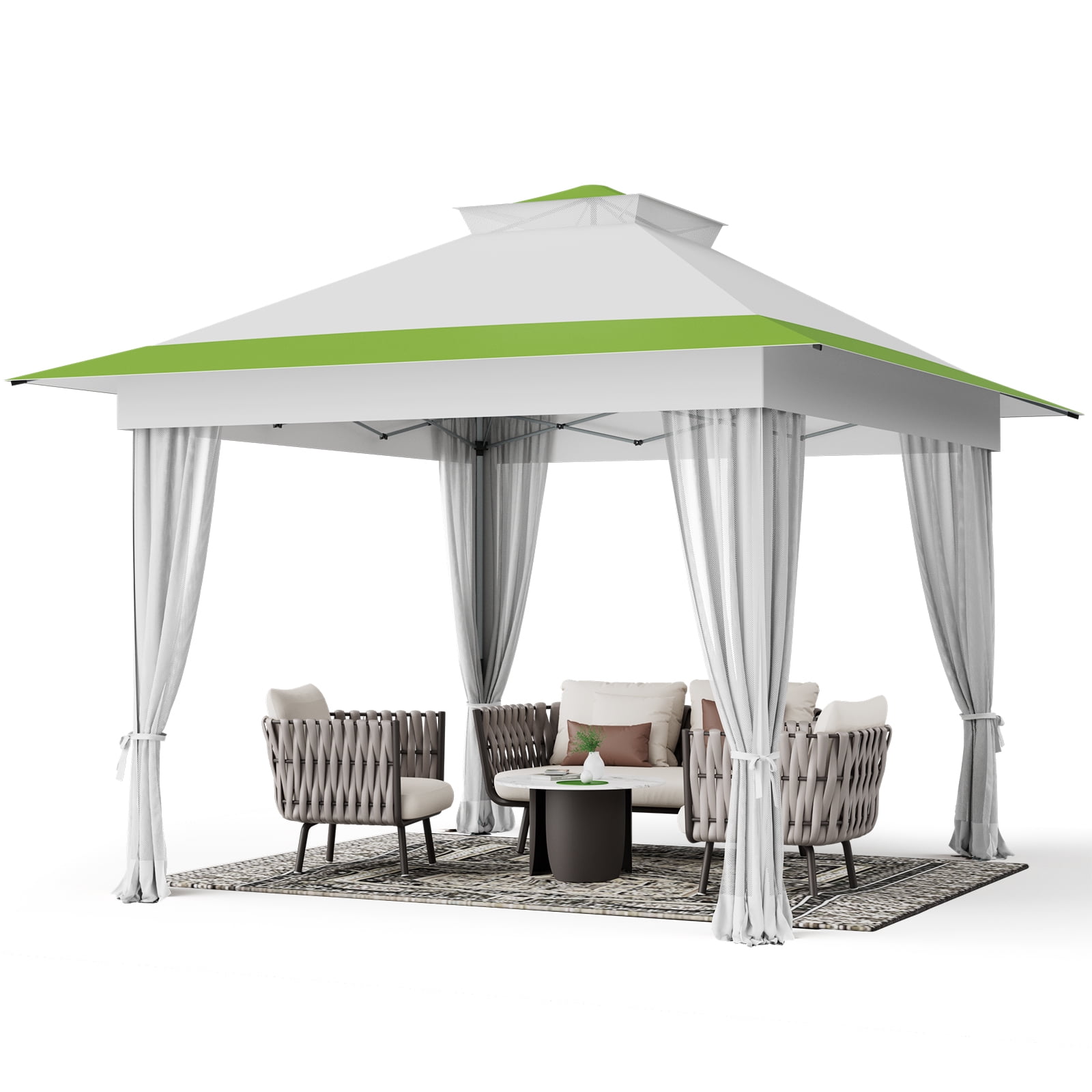 CHITOOMA 13 x 13 ft Outdoor Pop-up Gazebo, Patio Canopy Tent