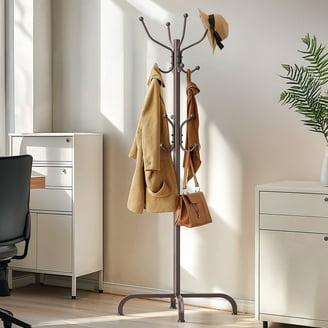 Hltser coat rack freestanding heavy duty metal coat hanger stand