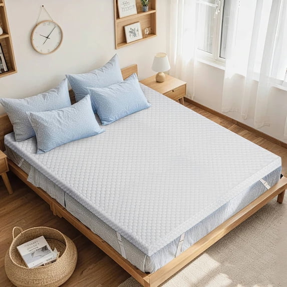 3 inch Twin XL Size Non-Slip Gel Memory Foam Mattress Topper for Pressure Relief, with Removable & Washable Cover, CertiPUR-US Certified