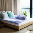 thumbnail image 1 of CHITOOMA 4" Gel Memory Foam Mattress Topper, Non-Slip Design, 1 of 9