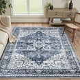 thumbnail image 1 of CHITOOMA 4'x6' Area Rugs for Living Room, Machine Washable Rugs Vintage Area Rug for Bedroom Dining Room Dorm Office with Non-Slip Backing, Stain Resistant Non-Shed Carpet, 1 of 8