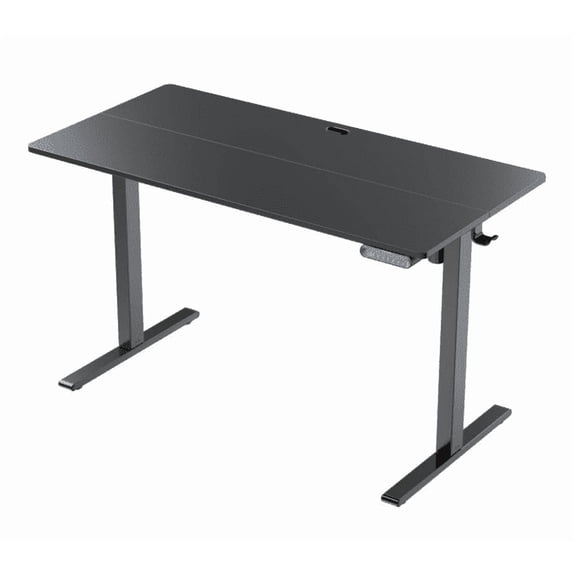 Kyspho 40" x 24" Electric Standing Desk with 4 Memory Preset Heights, Adjustable Standing Desk with Headphone Hook for Home Office, Black