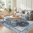 thumbnail image 1 of CHITOOMA 5'x7' Area Rugs for Living Room, Boho Machine Washable Stain Resistant Non-Shed Carpet, Floral Area Rug with Non-Slip Backing for Bedroom, Dining Room, Dorm, Office, 1 of 8