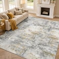 thumbnail image 1 of CHITOOMA 5'x7' Area Rugs for Living Room, Machine Washable Abstract Distressed Rugs Indoor Neutral Carpet Rugs for Bedroom Dining Room Office with Non-Slip Backing, Stain Resistant, Beige, 1 of 9