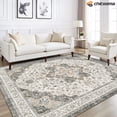 thumbnail image 1 of CHITOOMA 5'x7' Area Rugs for Living Room, Washable Rugs Vintage Soft Living Room Rug for Bedroom Dining Room Dorm Office with Non-Slip Backing, Stain Resistant Non-Shed Carpet, 1 of 9