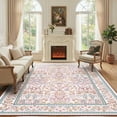 thumbnail image 1 of CHITOOMA 5'x7' Area Rugs for Living Room, Floral Washable Rug Boho Non-Slip Printed Carpet, Vintage Stain Resistant Indoor Rug for Bedroom Dining Room Home Office, 1 of 10