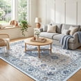 thumbnail image 1 of CHITOOMA 6'x9' Area Rugs for Living Room, Boho Machine Washable Stain Resistant Non-Shed Carpet, Floral Area Rug with Non-Slip Backing for Bedroom, Dining Room, Dorm, Office, 1 of 8