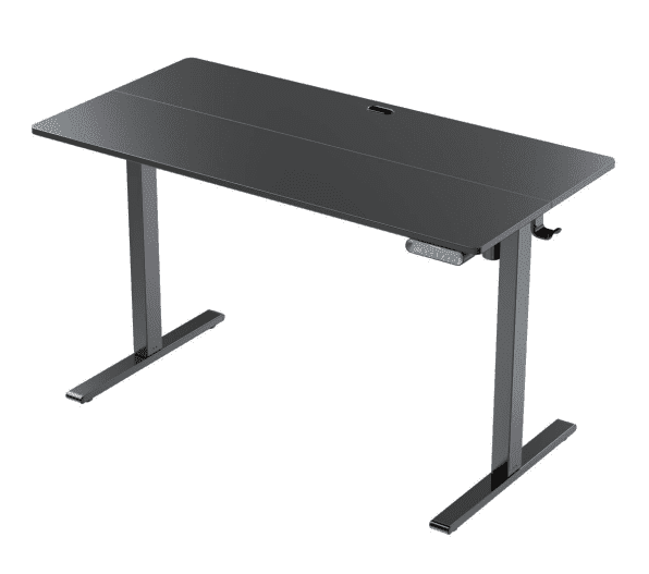 CHITOOMA 63" x 28" Electric Standing Desk with 4 Memory Preset Heights, Adjustable Standing Desk with Headphone Hook for Home Office, Black