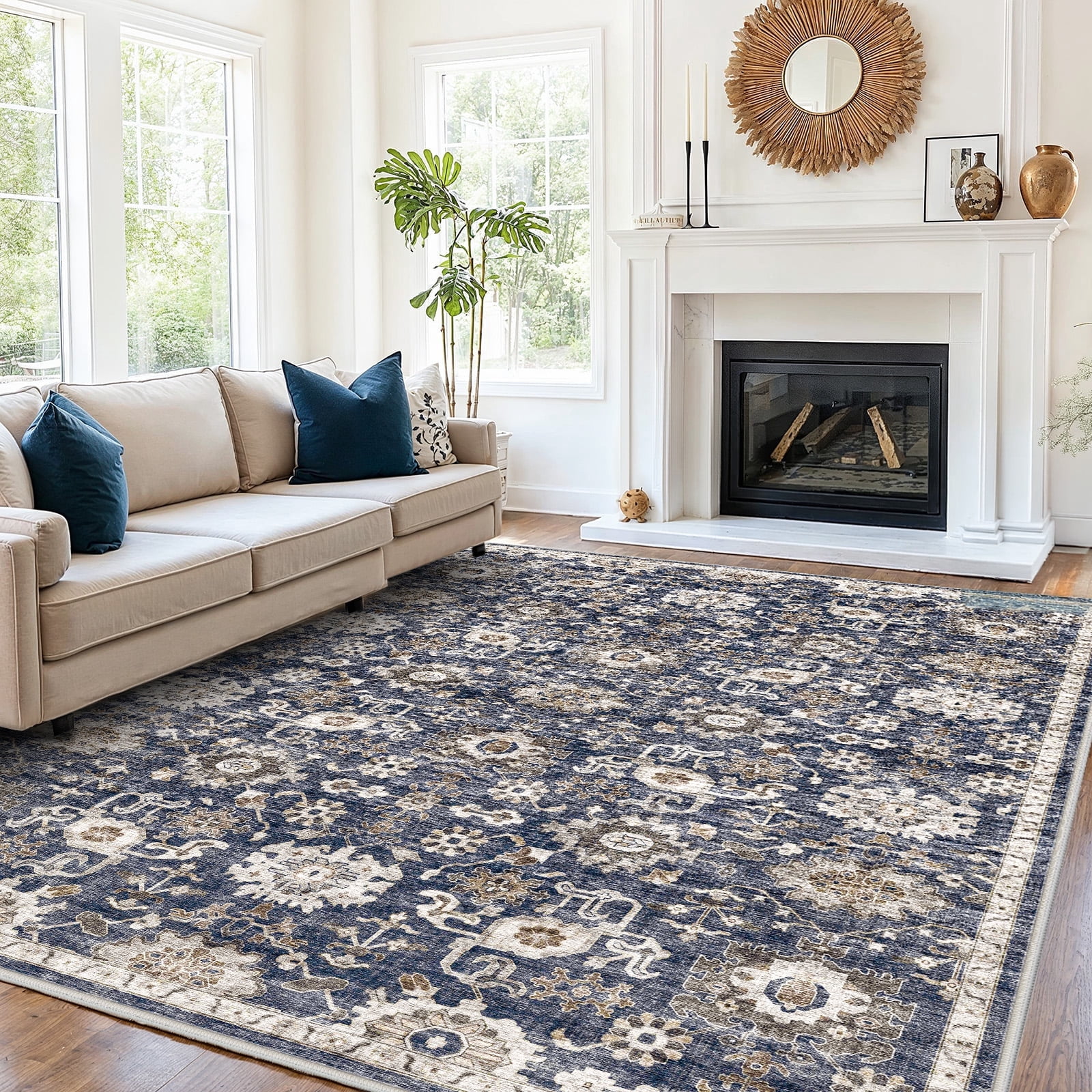 Cfm Rugs CHITOOMA 8'x10' Area Rugs for Living Room, Machine Washable Rugs ...