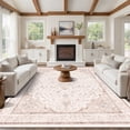 thumbnail image 1 of CHITOOMA 8'x10' Area Rugs for Living Room, Washable Rugs Vintage Soft Living Room Rug for Bedroom Dining Room Dorm Office with Non-Slip Backing, Stain Resistant Non-Shed Carpet, 1 of 9