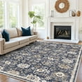 thumbnail image 1 of CHITOOMA 9'x12' Area Rugs for Living Room, Machine Washable Rugs Vintage Area Rug for Bedroom Dining Room Dorm Office with Non-Slip Backing, Stain Resistant Non-Shed Carpet, 1 of 10