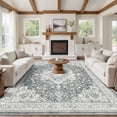 thumbnail image 1 of CHITOOMA 9'x12' Area Rugs for Living Room, Washable Rugs Vintage Soft Living Room Rug for Bedroom Dining Room Dorm Office with Non-Slip Backing, Stain Resistant Non-Shed Carpet, 1 of 9