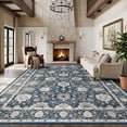 thumbnail image 1 of CHITOOMA 9'x12' Area Rugs for Living Room, Boho Machine Washable Stain Resistant Non-Shed Carpet, Floral Area Rug with Non-Slip Backing for Bedroom, Dining Room, Dorm, Office, 1 of 10