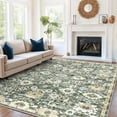 thumbnail image 1 of CHITOOMA 9'x12' Area Rugs for Living Room, Machine Washable Rugs Vintage Area Rug for Bedroom Dining Room Dorm Office with Non-Slip Backing, Stain Resistant Non-Shed Carpet, 1 of 9