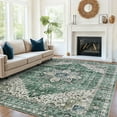 thumbnail image 1 of CHITOOMA 9'x12' Area Rugs for Living Room, Machine Washable Rugs Vintage Area Rug for Bedroom Dining Room Dorm Office with Non-Slip Backing, Stain Resistant Non-Shed Carpet, 1 of 10