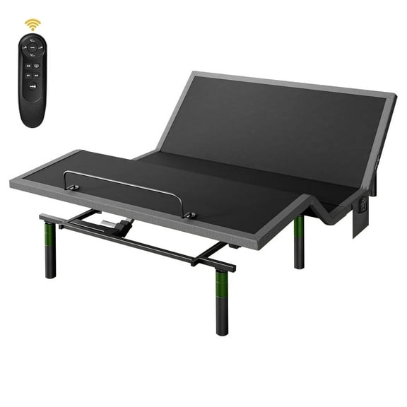 CHITOOMA Electric Adjustable Bed Frame Full with Wireless Remote, Zero Gravity, Individually Tilting Head & Foot, 4 USB Ports, Under-Bed Nightlight, 3 Minutes Fast Assembly