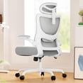 thumbnail image 1 of CHITOOMA Ergonomic Office Chair, Computer Desk Chair with High Back Mesh and Adjustable Lumbar Support Rolling Work Swivel Task Chairs with Wheel 3D Armrests and Headrest,Gray, 1 of 7