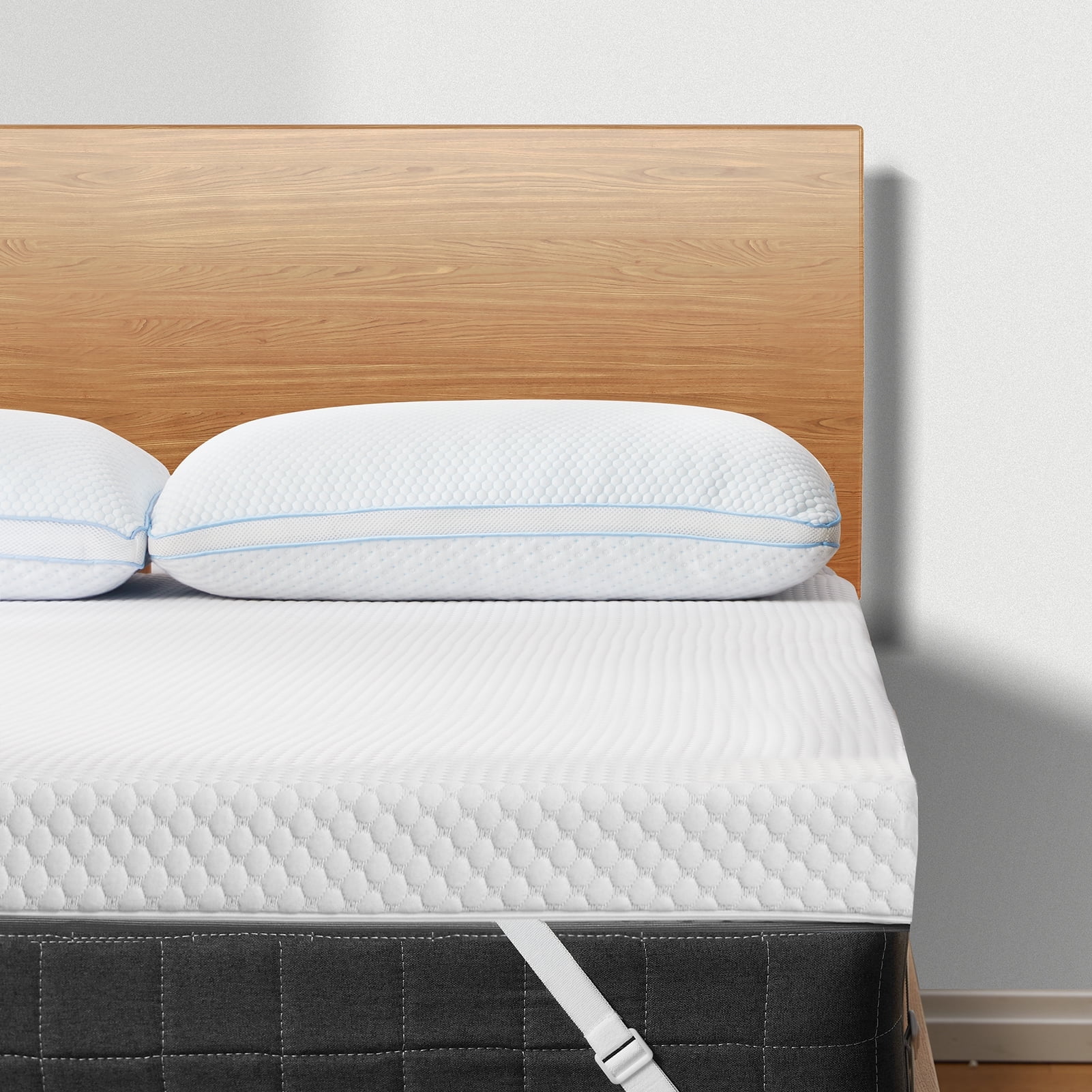 CHITOOMA Gel Memory Foam Mattress Topper with Washable Cover