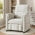 thumbnail image 1 of CHITOOMA Power Recliner Chair for Adults, Electric Recliner with Adjustable Backrest & Footrest, Remote Control, Chenille Fabric, High Back, Thick Cushion for Living Room,Bedroom,Home Theater,White, 1 of 8