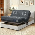 thumbnail image 1 of CHITOOMA Queen Adjustable Massage Bed Frame + 10" Gel Memory Foam Mattress, Zero-Clearance Electric Bed with Wireless Remote, Graphene Fabric Cover, Pressure Relief, Mattress in a Box, 1 of 8