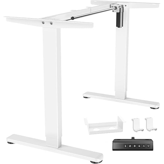 KysphoStanding Desk Frame,Electric Standing Desk Legs with Powerful Motor,Height-Adjustable Desk Frame with 176 lbs Max Load for Various Desktops,Stand up Desk Legs with 4 Memory Presets, Frame