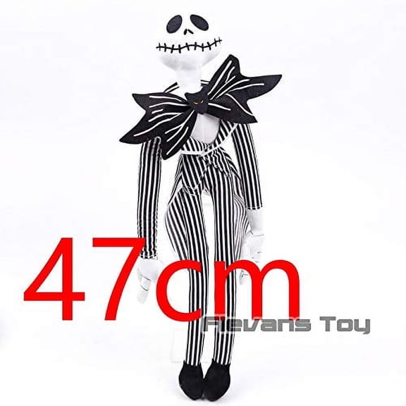 CHITOP The Nightmare Before Christmas Jack Skellington Sally Black Skeleton Skull Plush Toy Stuffed Doll