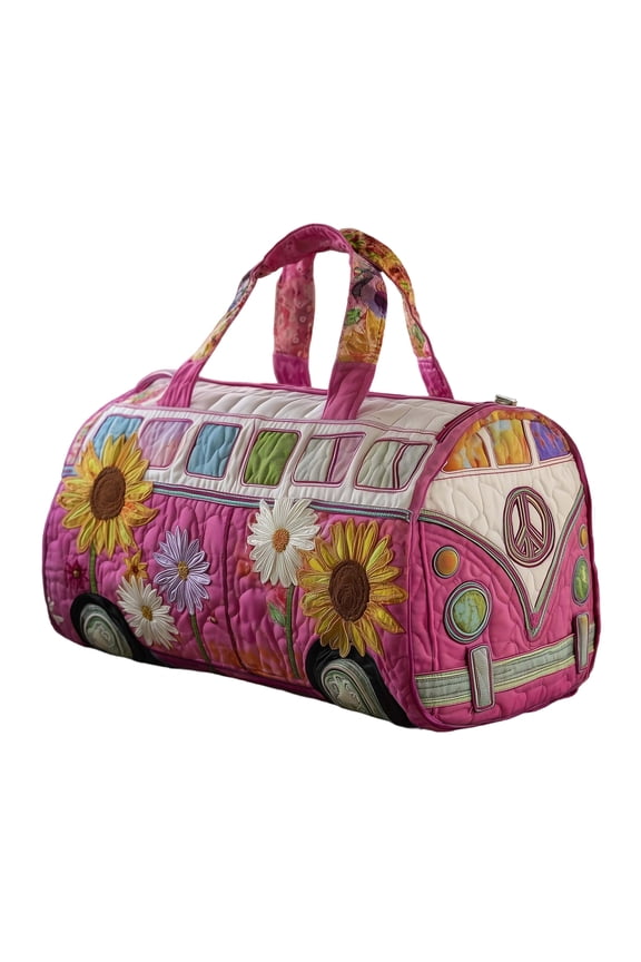 Vehicle Theme Quilted Duffle Bag, Fun Design Travel Bag for Car Lovers, Fashionable Handbag - Large Capacity Storage, Perfect for Camping Traveling Journey Sports Fitness (16*8*8)
