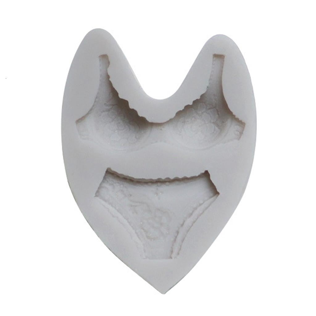 CHIXIAMANT Realistic 3D Women Underwear Shape Silicone Mold FondantPas ...