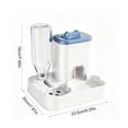 thumbnail image 1 of CHJK Automatic Dog Cat Feeder and Water Dispenser Combo, 1.2L Large Capacity Pet Food and Water Station with Integrated Bowl for Multiple Pets (Blue), 1 of 6