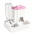 thumbnail image 1 of CHJK Automatic Dog Cat Feeder and Water Dispenser Combo, 1.2L Large Capacity Pet Food and Water Station with Integrated Bowl for Multiple Pets (Pink), 1 of 6