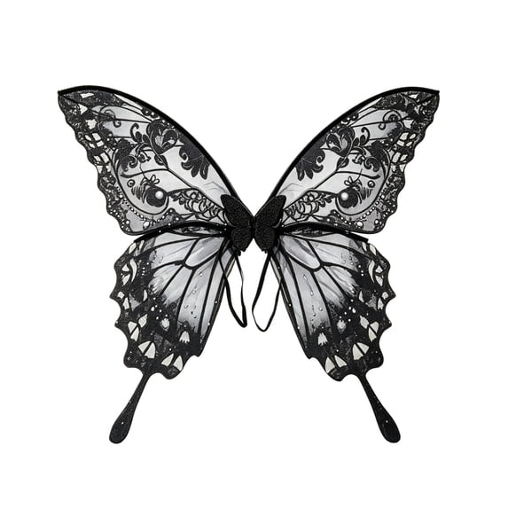 CHJK Halloween Butterfly Fairy Wings Clothing Accessory, Butterfly Wing Props, Dress‑Up Wings for Festival Party Carnival Photo Prop