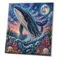 thumbnail image 1 of CHJK Ocean Theme Pearl Art DIY Kit, DIY Pearl Painting Kit, Ocean 3D Diamond Painting Craft for Adults Beginners, Sparkling Coastal Wall Decor with Pearls & Rhinestones, E, 1 of 8