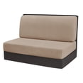 thumbnail image 1 of CHJK RV Dinette Cushion Covers, Stretch Camper Dinette Cushion Covers for Travel Trailer Couch, Coffee, 1 of 5