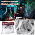 thumbnail image 1 of CHJK White Stretchable Spider Web with Spiders, 60g Halloween Decoration Spiderweb Coverage for Indoor & Outdoor Use, 1 of 8