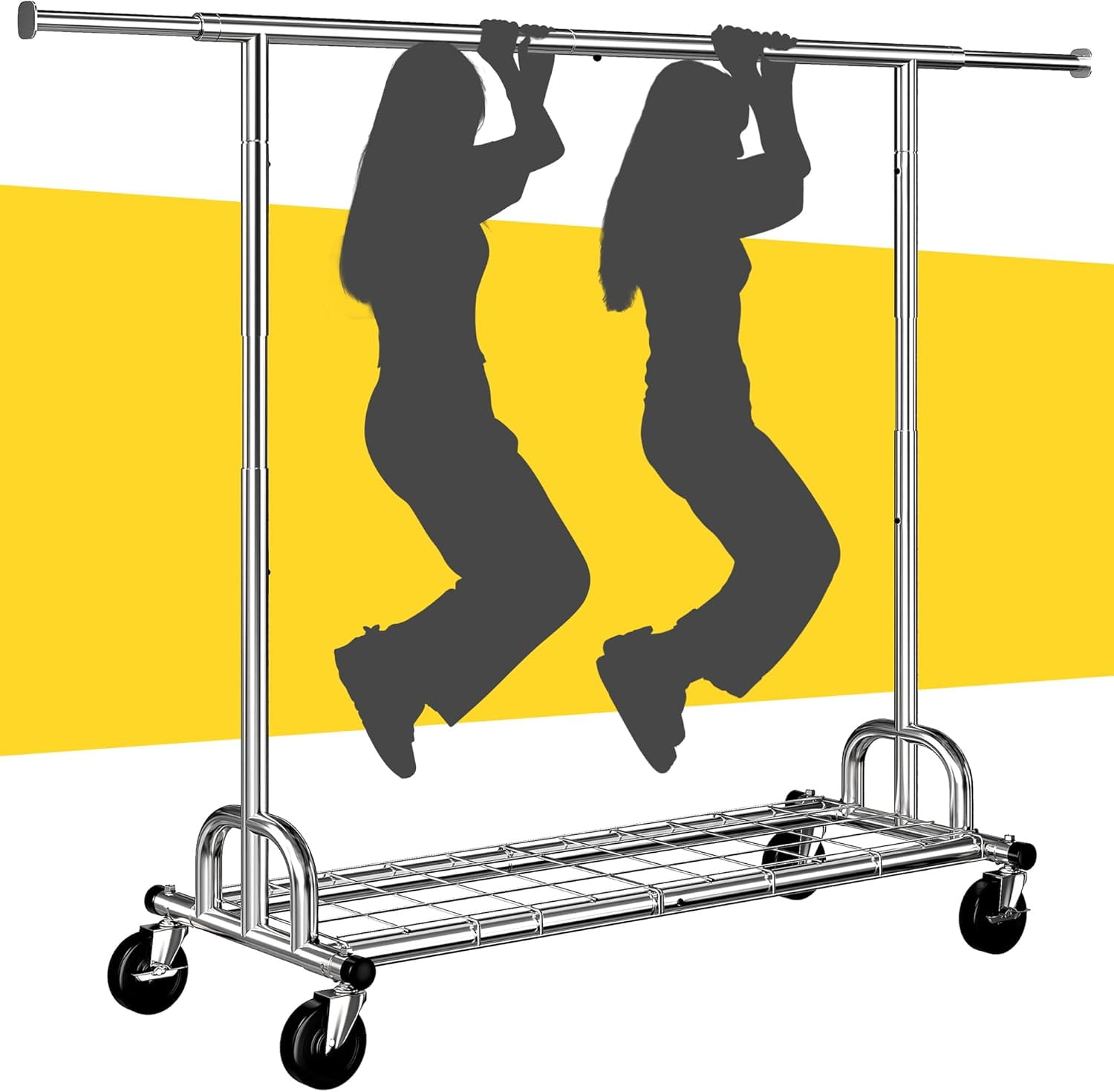 CHJZ Clothes Rack, Clothing Rack Load 485 LBS, Heavy Duty Clothes Rack ...