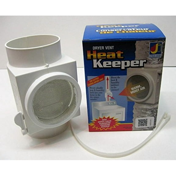 10fday Dryer Vent Heat Keeper Saver - Heat Keeper Air Diverter - White