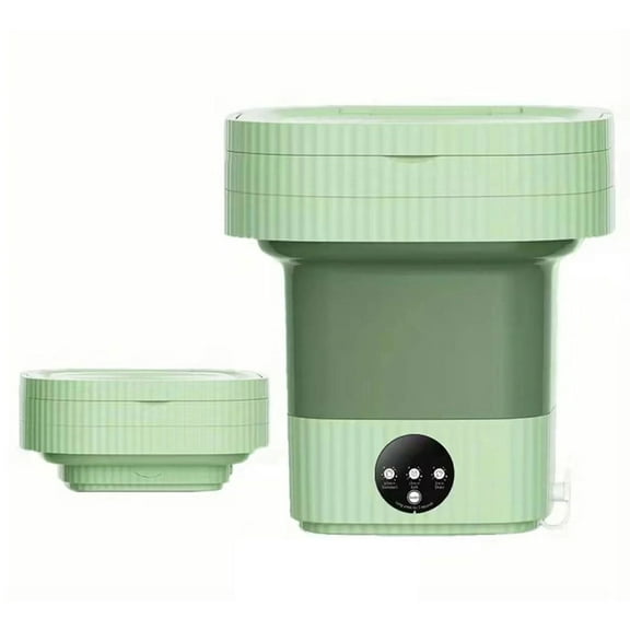 Portable Washing Machine, 10L Foldable Washer, with 3 Modes Deep Clean, Portable Washer with Gentle Spin, Suitable for Socks, Baby Clothes, Towels, Delicate(10L Purple)