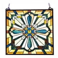 thumbnail image 1 of CHLOE Archie Tiffany-Style Mission Stained Glass Window Panel 20" Height, 1 of 4
