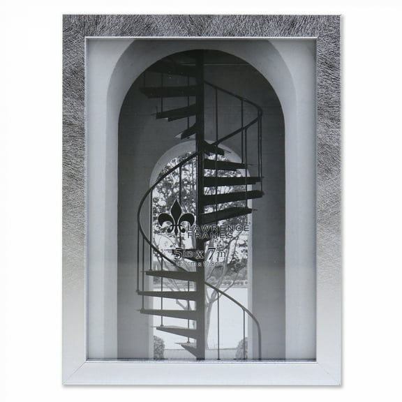 CHLOE BURNISHED SILVER composite-wood 5x7 frame - 5x7