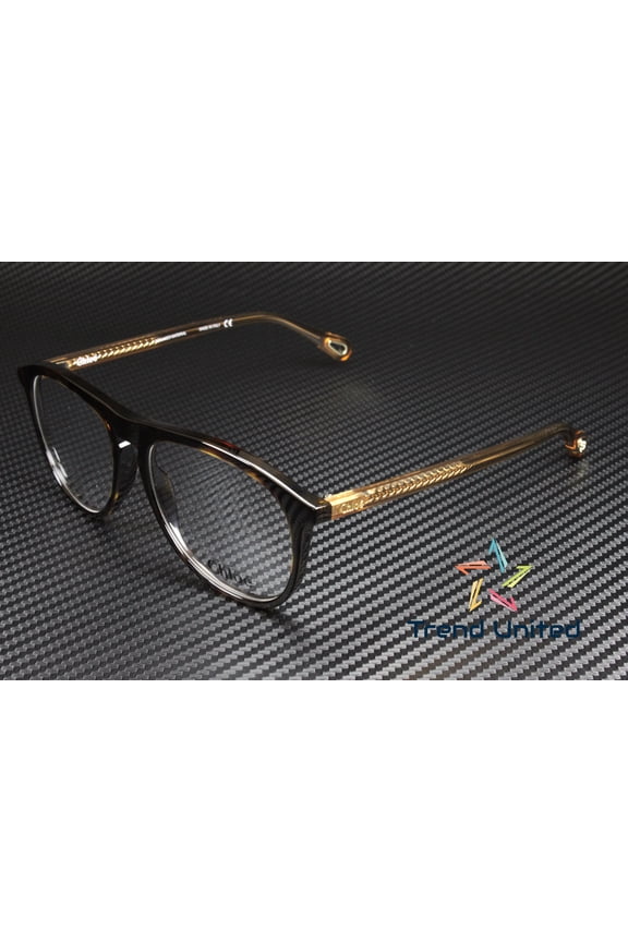 E CH0010O 003 Pilot Havana Transparent Demo Lens 54 mm Women's Eyeglasses